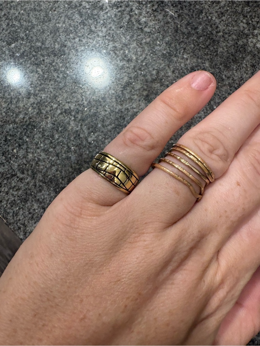 Gold-Tone Pinky Ring